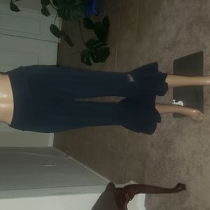 Matilda Jane s adorable ruffle bell hem slip on stretchy jersey knit crop pant